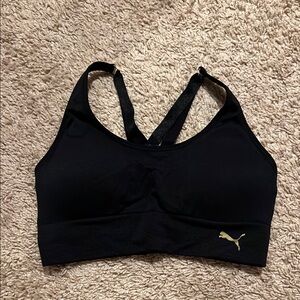 Puma Black Racerback Sports Bra
